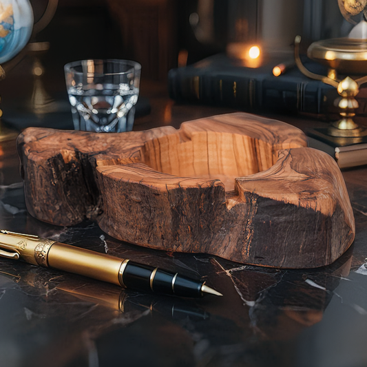 Luxury Handmade Olive Wood Ashtray
